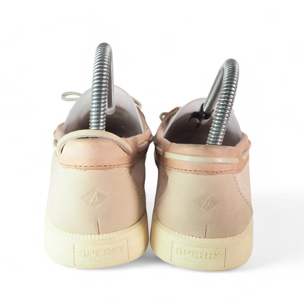 Sperry Top-Sider Oasis Leather / Canvas Boat Shoes "Blush Pink" STS82912 Women's - Picture 5 of 11